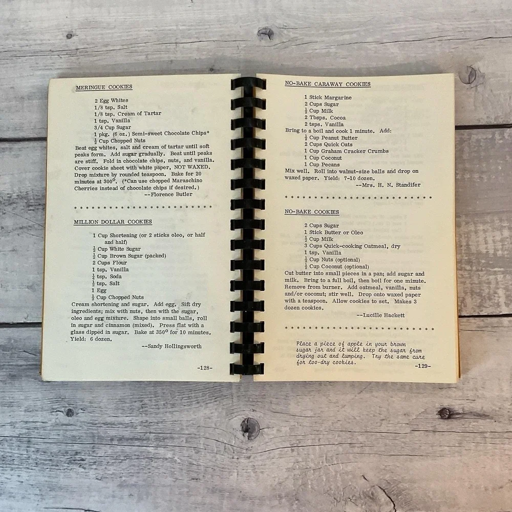 Cookbook Recipes Youth Choir Exchange Avenue Baptist Church 1971 Oklahoma City